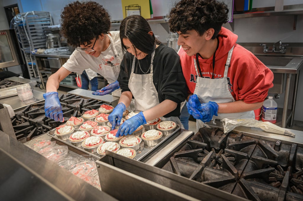 FFA Members Collaborating in Food Preparation