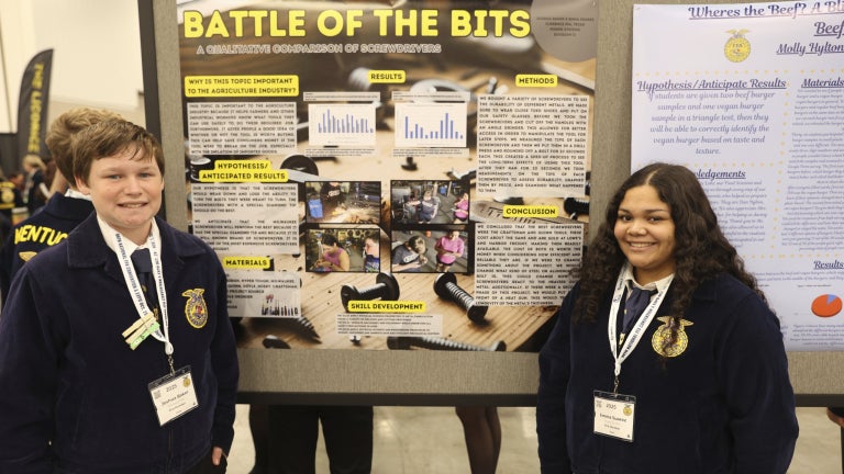FFA Students Present Agriscience Research Project