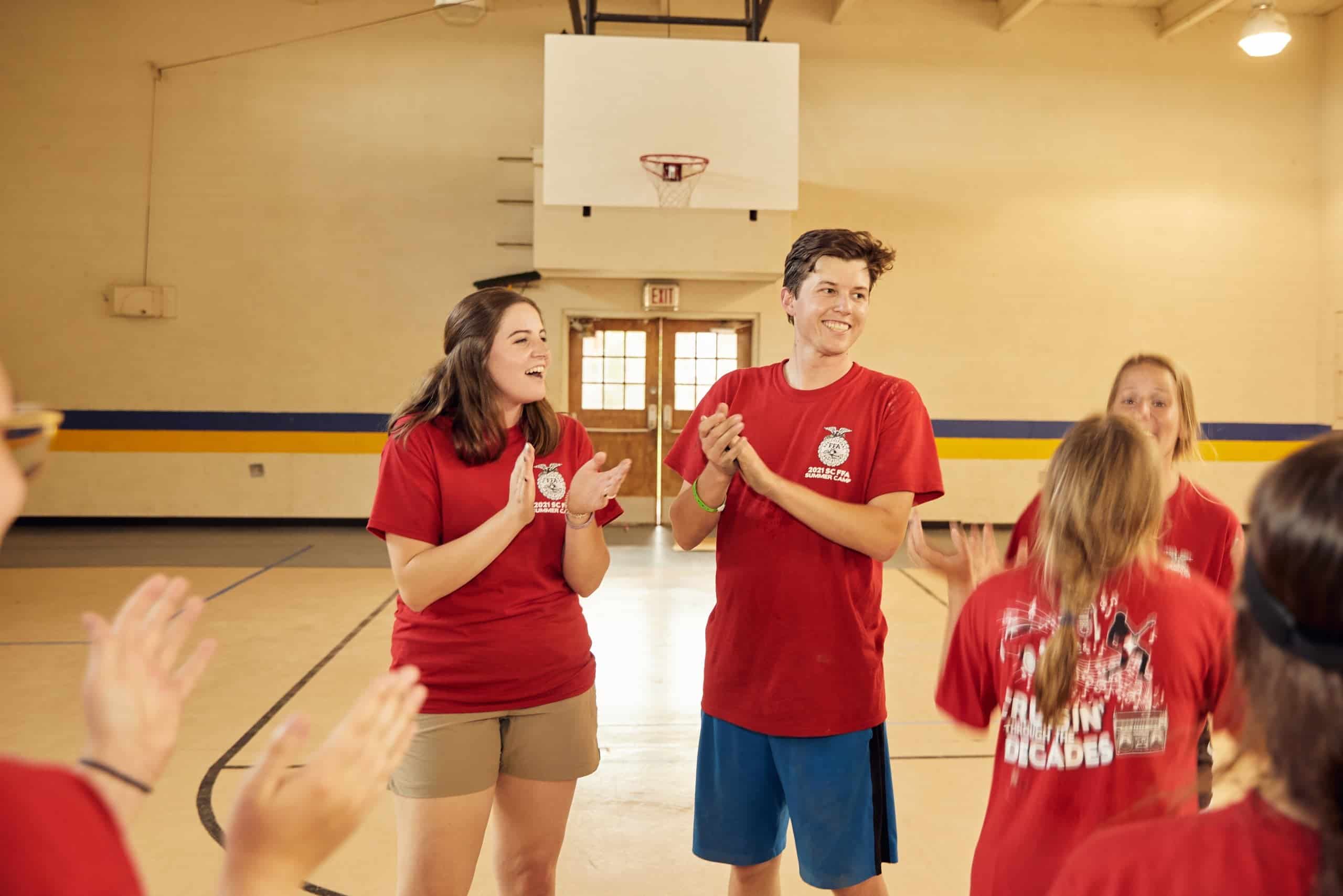 FFA Students Leading During Camp Activity