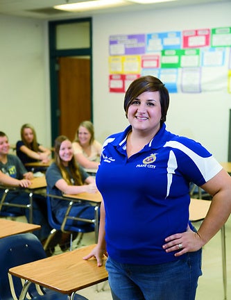 FFA Advisor in Classroom with Students