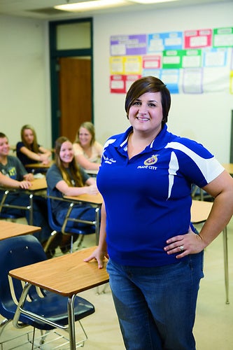 FFA Advisor in Classroom with Students