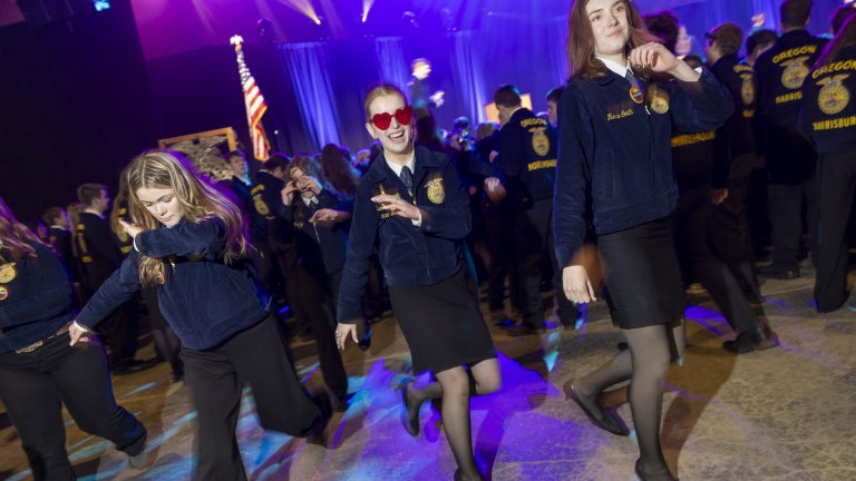 FFA Members Dancing at Convention