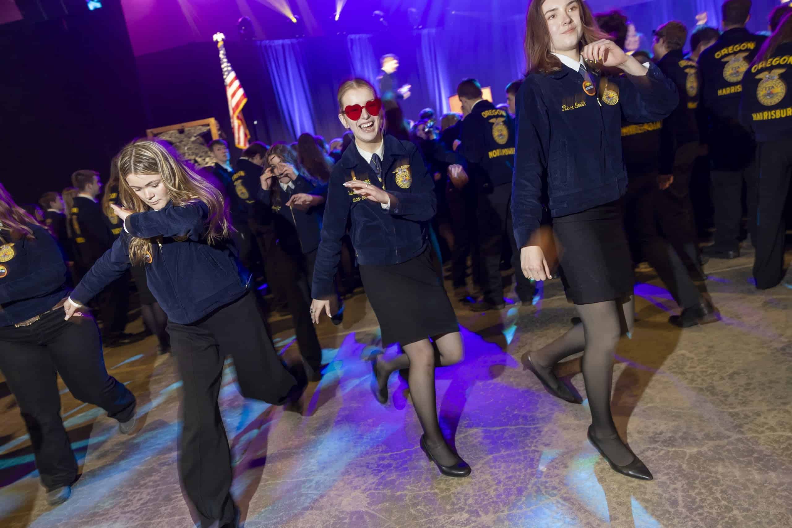 FFA Members Dancing at Convention