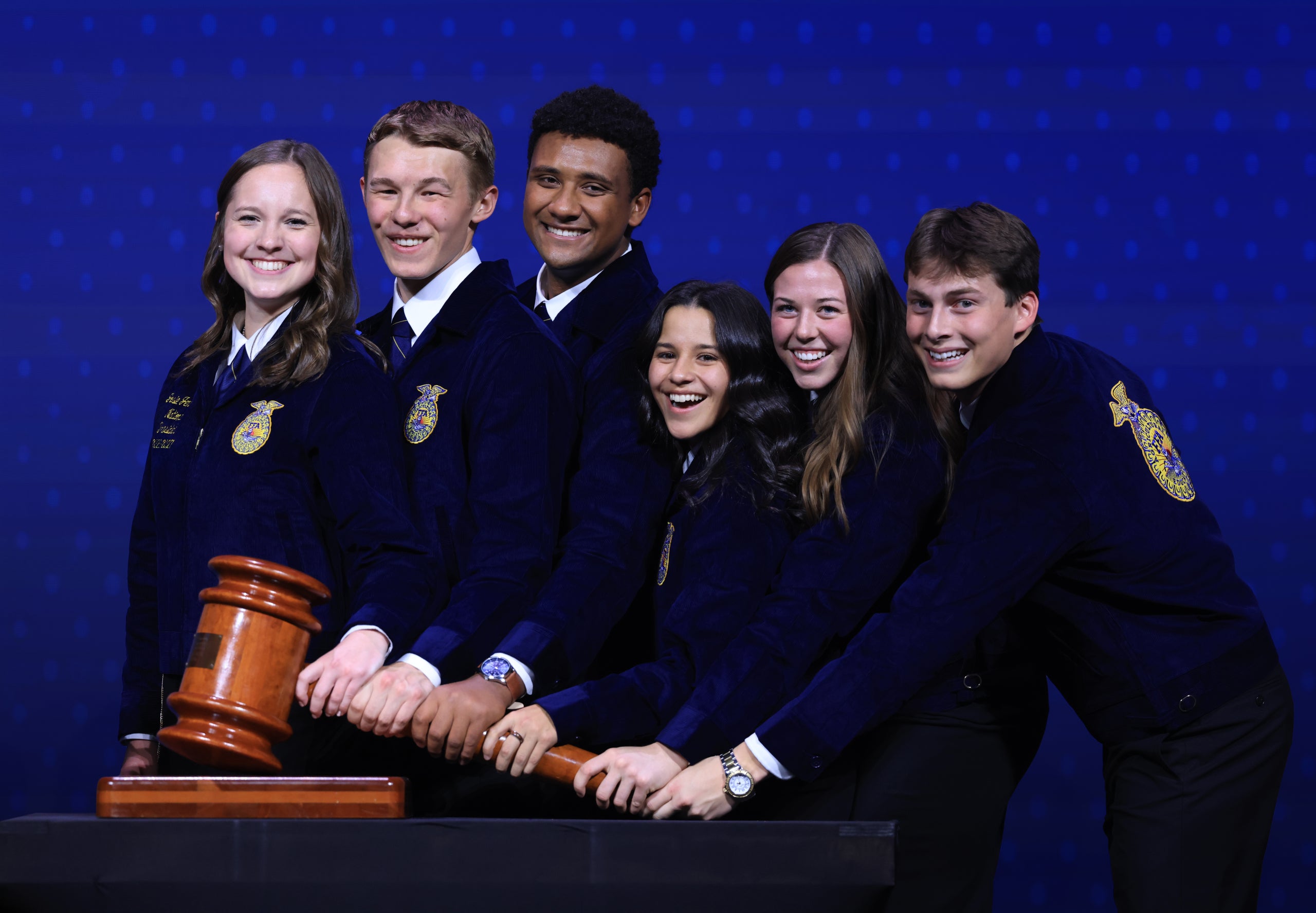 2026 Gavel Portrait of 2017-18 National FFA Officer Team